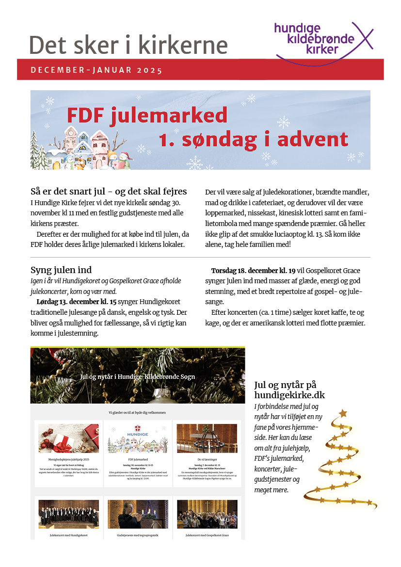 Bladforside med foto og tekst på ny kirketjener