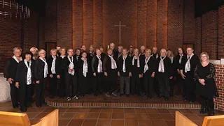 Koret står i opstilling i kirken