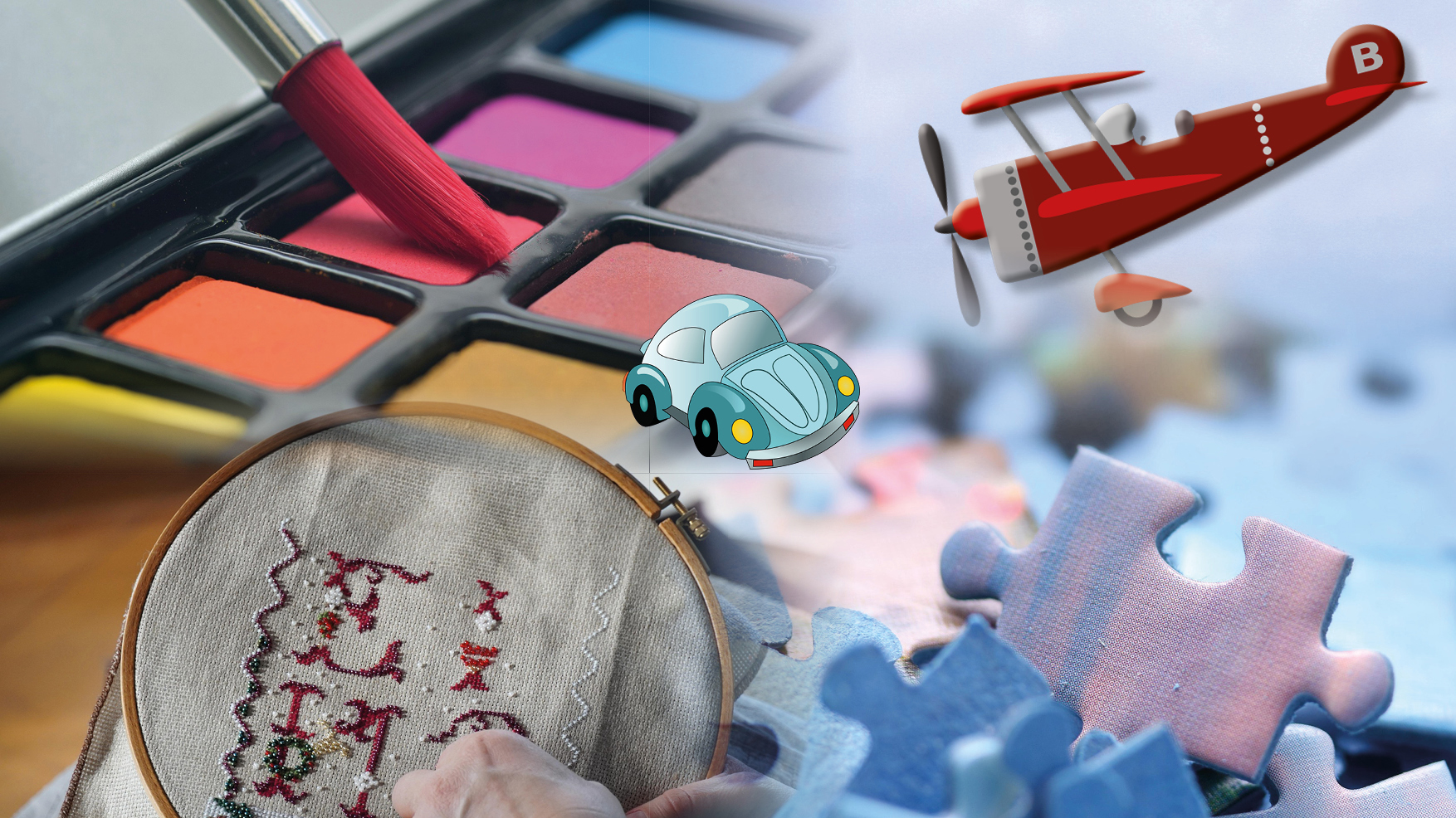 Bunke af garnnøgler i forskellige farver