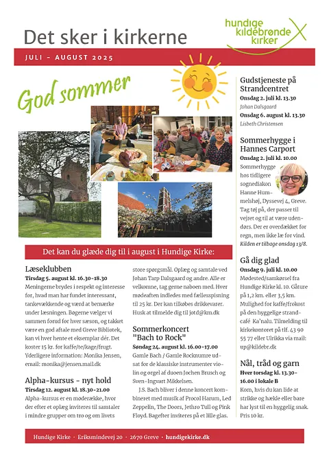 Bladforside med ønske om god sommer